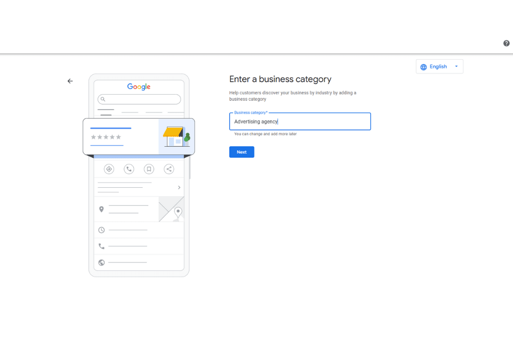 Step 3: Choose Your Business Category